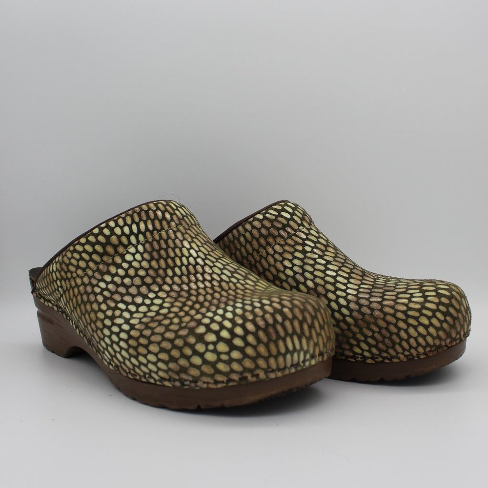 Sanita Patterned Mules (Size 40 EU)